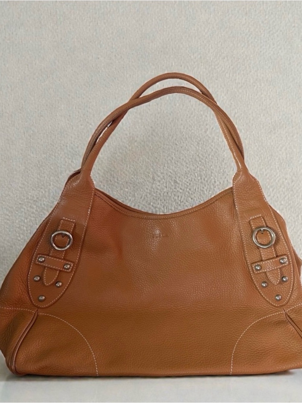 Furla Classic Brown Leather Shoulder Bag